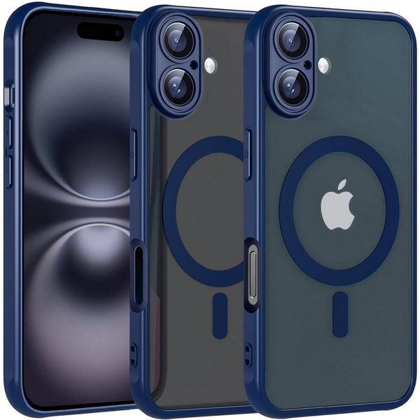 CoolGadget Handyhülle für Apple iPhone 16 6,1 Zoll, Kamera Schutz Hülle Silikon Hard Case Schutzhülle für Magsafe Zubehör