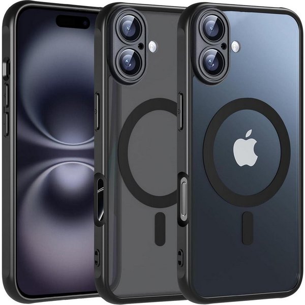 CoolGadget Handyhülle für Apple iPhone 16 6,1 Zoll, Kamera Schutz Hülle Silikon Hard Case Schutzhülle für Magsafe Zubehör