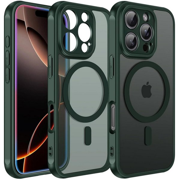CoolGadget Handyhülle für Apple iPhone 16 Pro 6,3 Zoll, Kamera Schutz Hülle Silikon Hard Case Schutzhülle für Magsafe Zubehör
