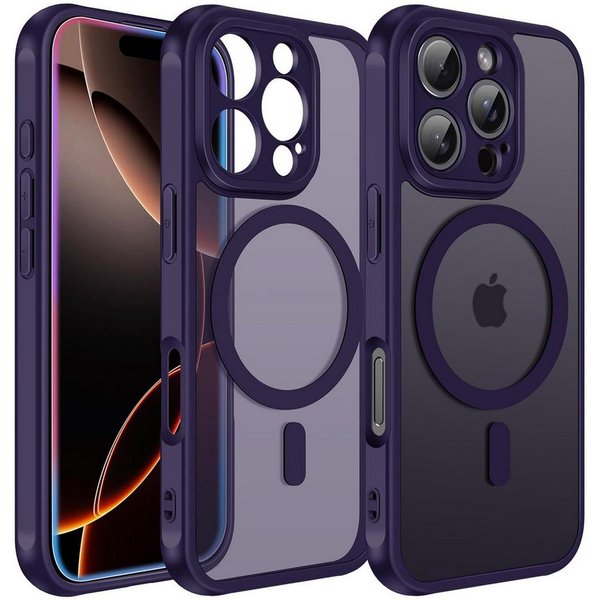 CoolGadget Handyhülle für Apple iPhone 16 Pro 6,3 Zoll, Kamera Schutz Hülle Silikon Hard Case Schutzhülle für Magsafe Zubehör