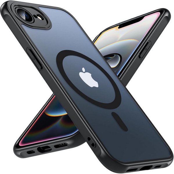 CoolGadget Handyhülle für Apple iPhone 16e 6,1 Zoll, Kamera Schutz Hülle Silikon Hard Case Schutzhülle für Magsafe Zubehör