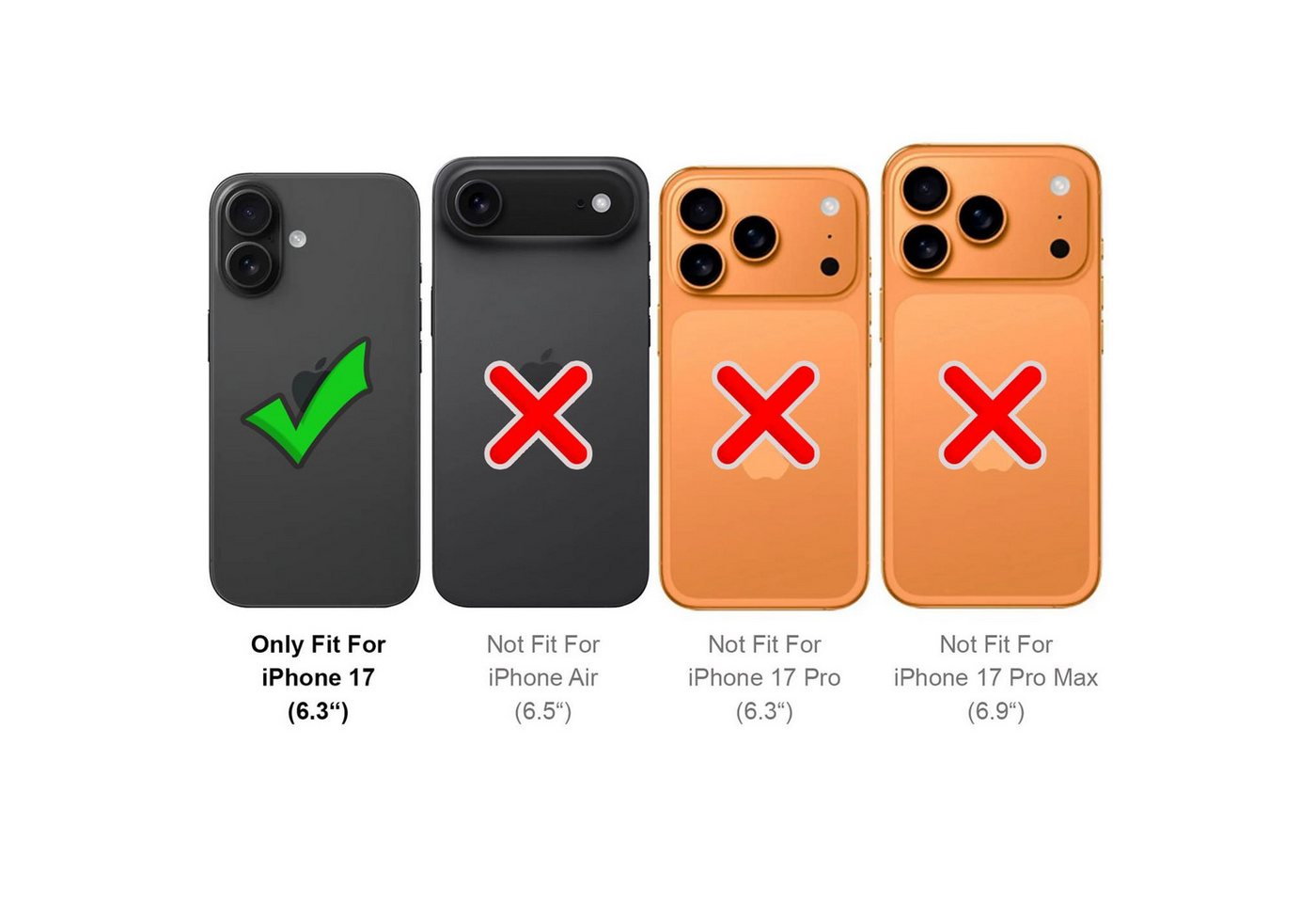 CoolGadget Handyhülle für Apple iPhone 17, Kamera Schutz Hülle Silikon Hard Case Schutzhülle für Magsafe Zubehör – Bild 3 von 5