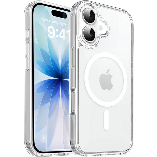 CoolGadget Handyhülle Premium Silikon Handy Case für iPhone 17 6,1 Zoll, Hülle Transparent Schutzhülle kompatibel mit MagSafe Zubehör