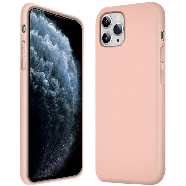 CoolGadget Handyhülle Silikon Case für das iPhone 11 Pro Slim TPU Cover 5,8 Zoll, Weiche Schutz Hülle mit Innen Fleece aus Stoff Handy Tasche