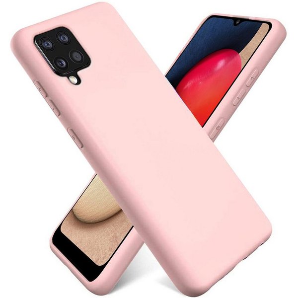 CoolGadget Handyhülle Silikon Case für das Samsung Galaxy A22 4G / M32 / M22 Slim TPU Cover 6,4 Zoll, Weiche Schutz Hülle mit Innen Fleece aus Stoff Handy Tasch