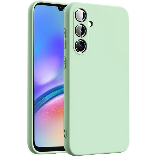 CoolGadget Handyhülle Silikon Case für das Samsung Galaxy A15 4G / 5G Slim TPU Cover 6,5 Zoll, Weiche Schutz Hülle mit Innen Fleece aus Stoff Handy Tasche