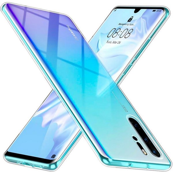 CoolGadget Handyhülle Transparent Ultra Slim Case für Huawei P30 Pro 6,5 Zoll, Silikon Hülle Dünne Schutzhülle für Huawei P30 Pro Hülle