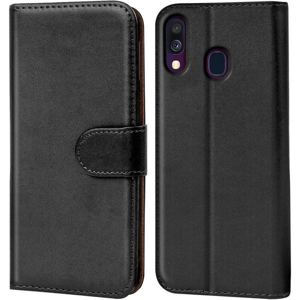 CoolGadget Handyhülle Wallet Klapp Tasche Book Case für Samsung Galaxy A40 5,9 Zoll, Hülle Klapphülle Flip Cover Etui Schutzhülle