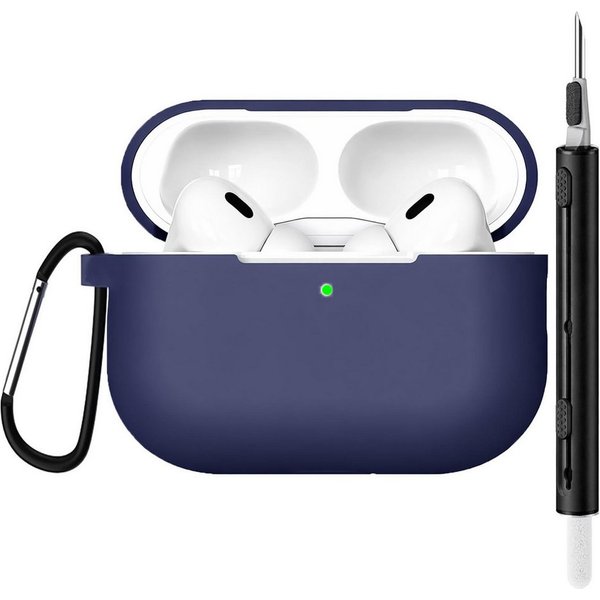 CoolGadget Kopfhörer-Schutzhülle für AirPods Pro 3 Silikon, Stoßfest Clip Karabiner kabelloses laden Case Schutz Cover