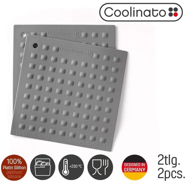 Coolinato Topflappen Set 2tlg Silikon