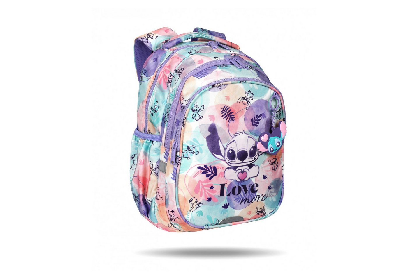 CoolPack Schulrucksack Federmäppchen „Jumper 3“ und Sporttasche für Schuhe Stitch Pastel, 2-Kammer-Rucksack „Jerry“ 19 L Organizer-Tasche – Bild 2 von 5
