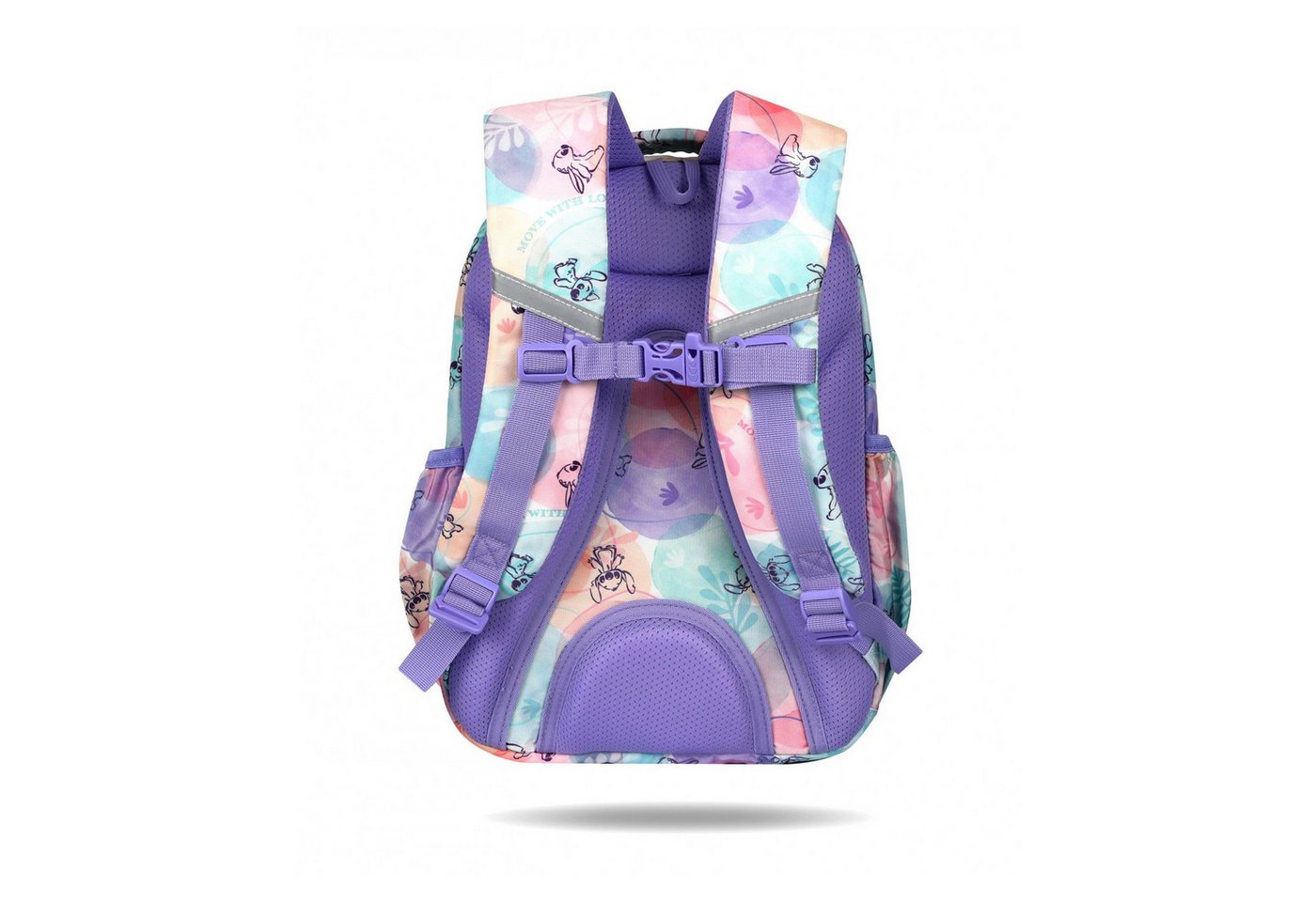 CoolPack Schulrucksack Federmäppchen „Jumper 3“ und Sporttasche für Schuhe Stitch Pastel, 2-Kammer-Rucksack „Jerry“ 19 L Organizer-Tasche – Bild 5 von 5