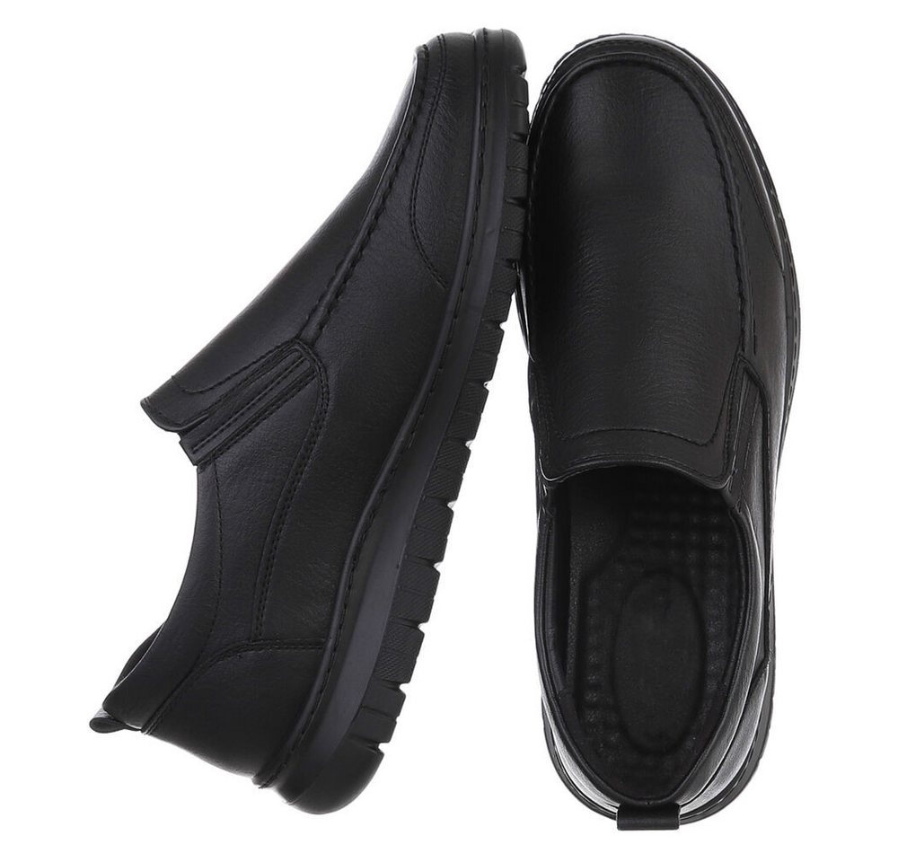 Coolwalk Bequeme Herrenfreizeitschuhe mit elastischen Einsätzen Slipper (90112476) Flach Slipper in Schwarz – Bild 2 von 5