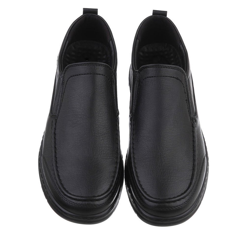 Coolwalk Bequeme Herrenfreizeitschuhe mit elastischen Einsätzen Slipper (90112476) Flach Slipper in Schwarz – Bild 4 von 5