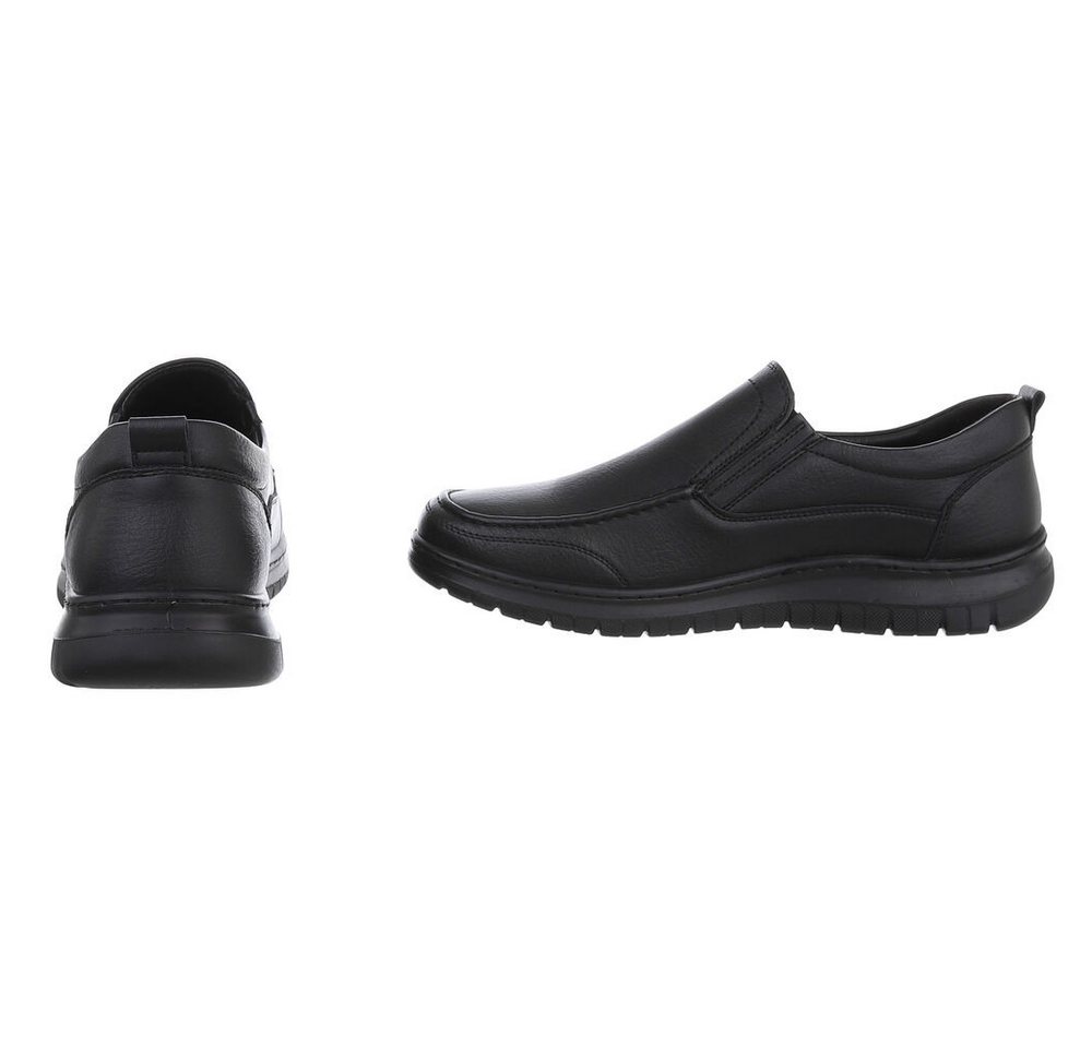 Coolwalk Bequeme Herrenfreizeitschuhe mit elastischen Einsätzen Slipper (90112476) Flach Slipper in Schwarz – Bild 5 von 5