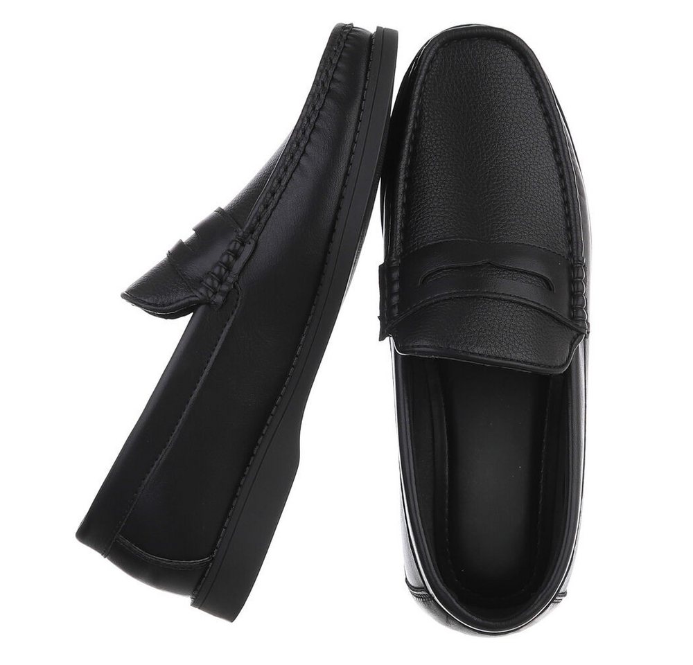 Coolwalk Herren Mokassin Slip-On in Lederoptik, Casual Slipper (91563733) Flach Slipper in Schwarz – Bild 2 von 5