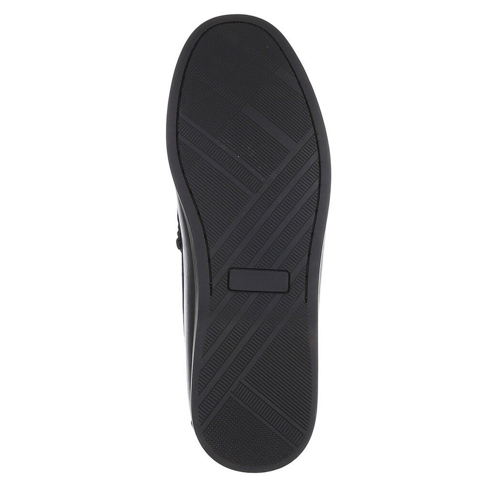 Coolwalk Herren Mokassin Slip-On in Lederoptik, Casual Slipper (91563733) Flach Slipper in Schwarz – Bild 3 von 5
