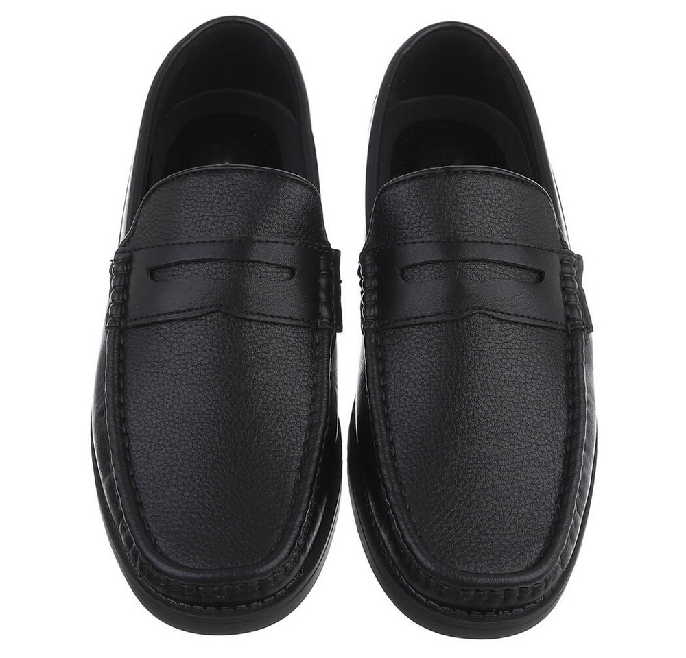 Coolwalk Herren Mokassin Slip-On in Lederoptik, Casual Slipper (91563733) Flach Slipper in Schwarz – Bild 4 von 5