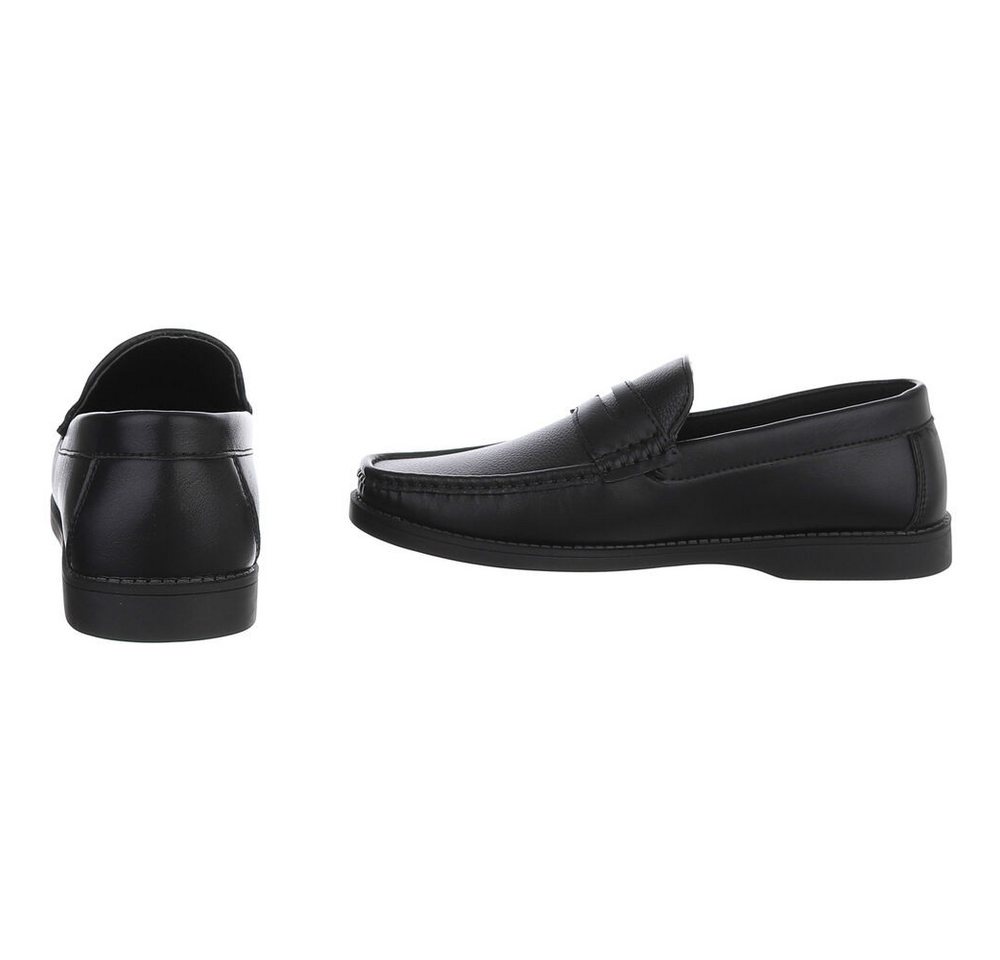 Coolwalk Herren Mokassin Slip-On in Lederoptik, Casual Slipper (91563733) Flach Slipper in Schwarz – Bild 5 von 5