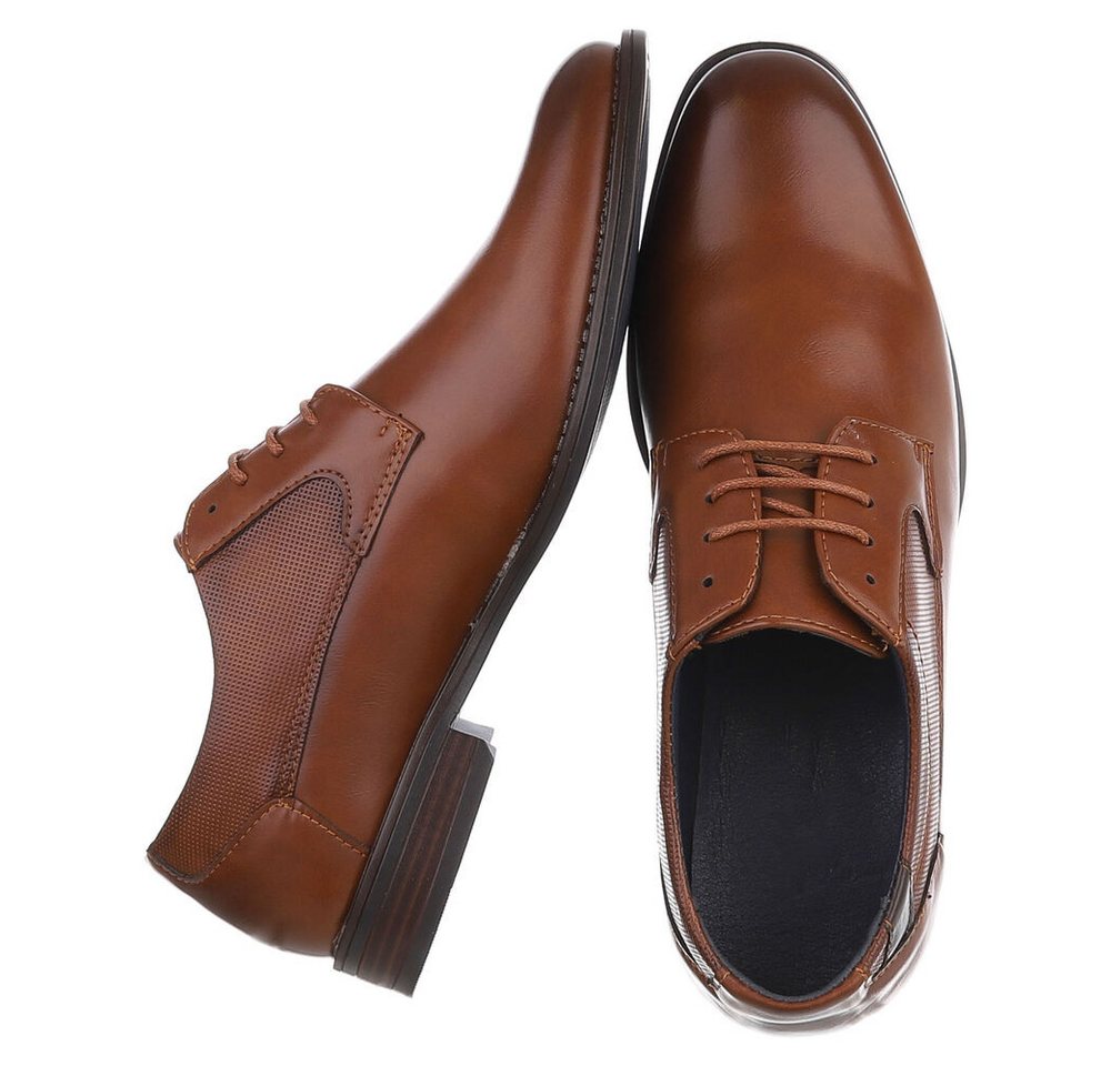 Coolwalk Herren Schnürschuh in Lederoptik mit Blockabsatz Schnürschuh (91917960) Blockabsatz Business-Schuhe in Braun – Bild 2 von 5