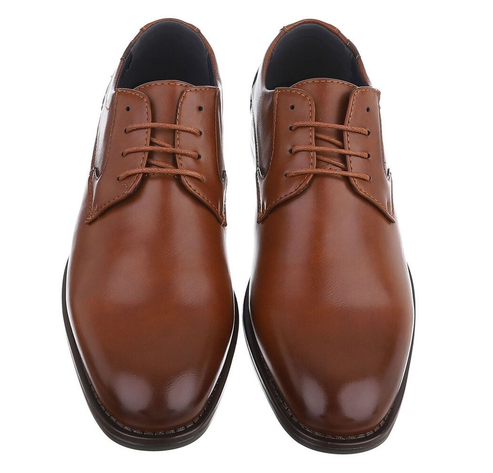 Coolwalk Herren Schnürschuh in Lederoptik mit Blockabsatz Schnürschuh (91917960) Blockabsatz Business-Schuhe in Braun – Bild 4 von 5