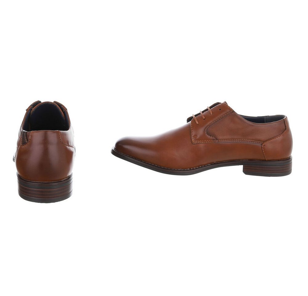 Coolwalk Herren Schnürschuh in Lederoptik mit Blockabsatz Schnürschuh (91917960) Blockabsatz Business-Schuhe in Braun – Bild 5 von 5