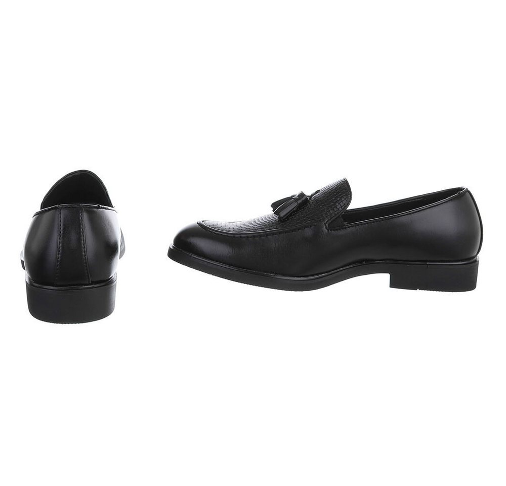 Coolwalk Herren Slipper mit Quaste und Strukturdesign Slipper (91977191) Blockabsatz Slipper in Schwarz – Bild 5 von 5