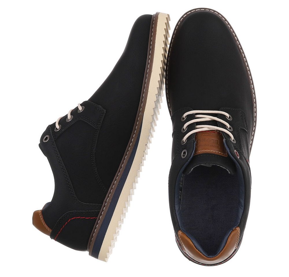 Coolwalk Herrenschnürschuh Casual mit Profilsohle Schnürschuh (91977330) Flach Schnürer in Schwarz – Bild 2 von 5