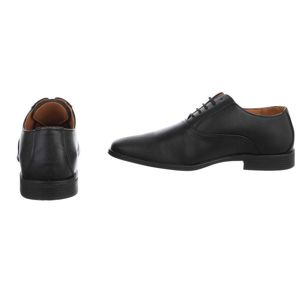 Coolwalk Herrenschnürschuh Derby in Lederoptik elegant Schnürschuh (92009981) Blockabsatz Business-Schuhe in Schwarz – Bild 5 von 5