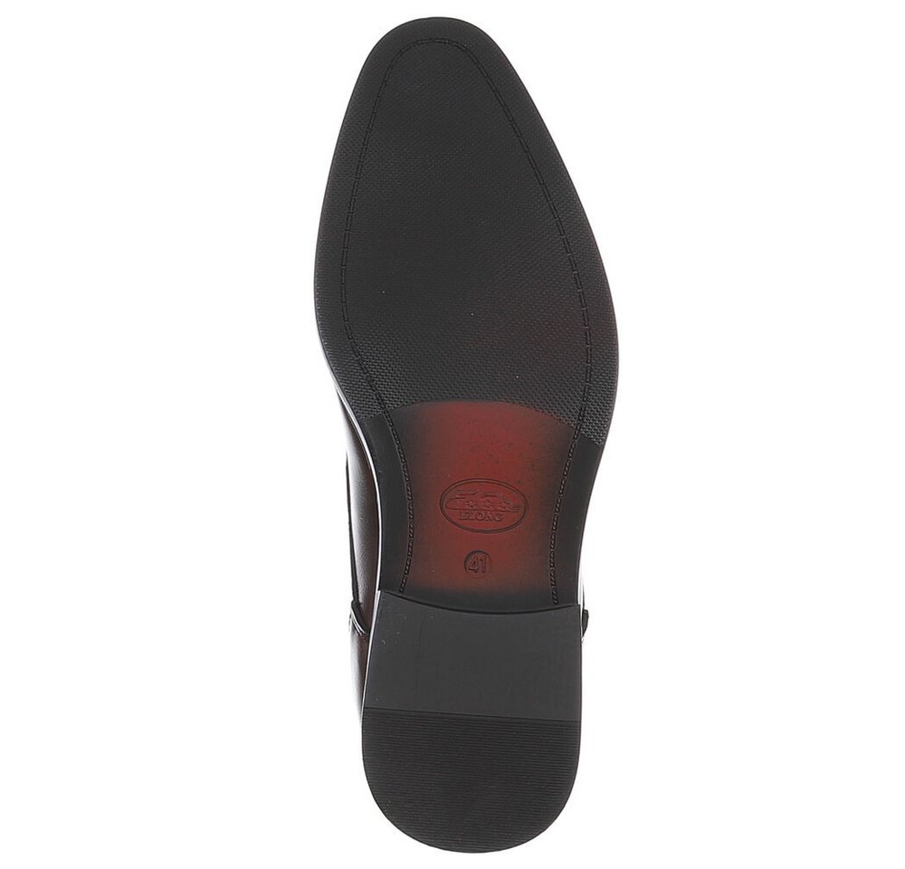Coolwalk Herrenschnürschuh elegant in Lederoptik Schnürschuh (92422612) Blockabsatz Business-Schuhe in Schwarz – Bild 3 von 5