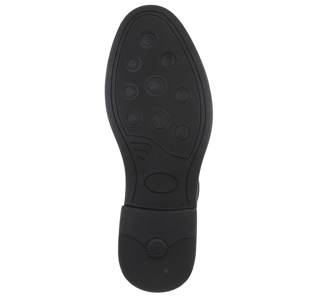 Coolwalk Herrenschnürschuh elegant in Lederoptik Schnürschuh (91917811) Blockabsatz Business-Schuhe in Schwarz – Bild 3 von 5