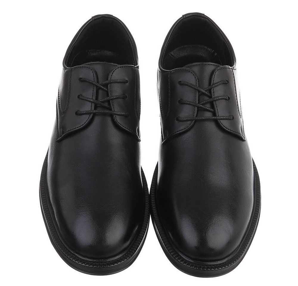 Coolwalk Herrenschnürschuh elegant in Lederoptik Schnürschuh (91917811) Blockabsatz Business-Schuhe in Schwarz – Bild 4 von 5
