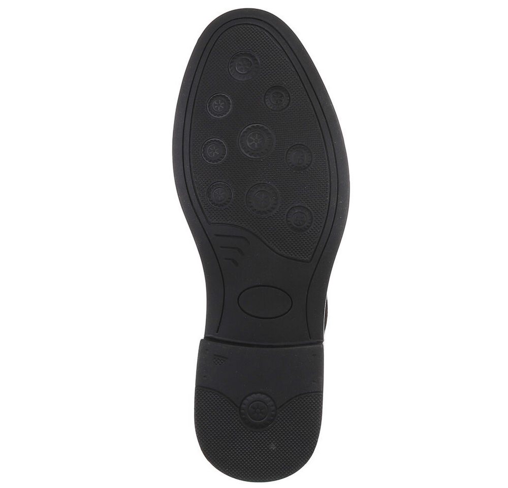 Coolwalk Herrenschnürschuh elegant in Lederoptik Schnürschuh (91917804) Blockabsatz Business-Schuhe in Braun – Bild 3 von 5