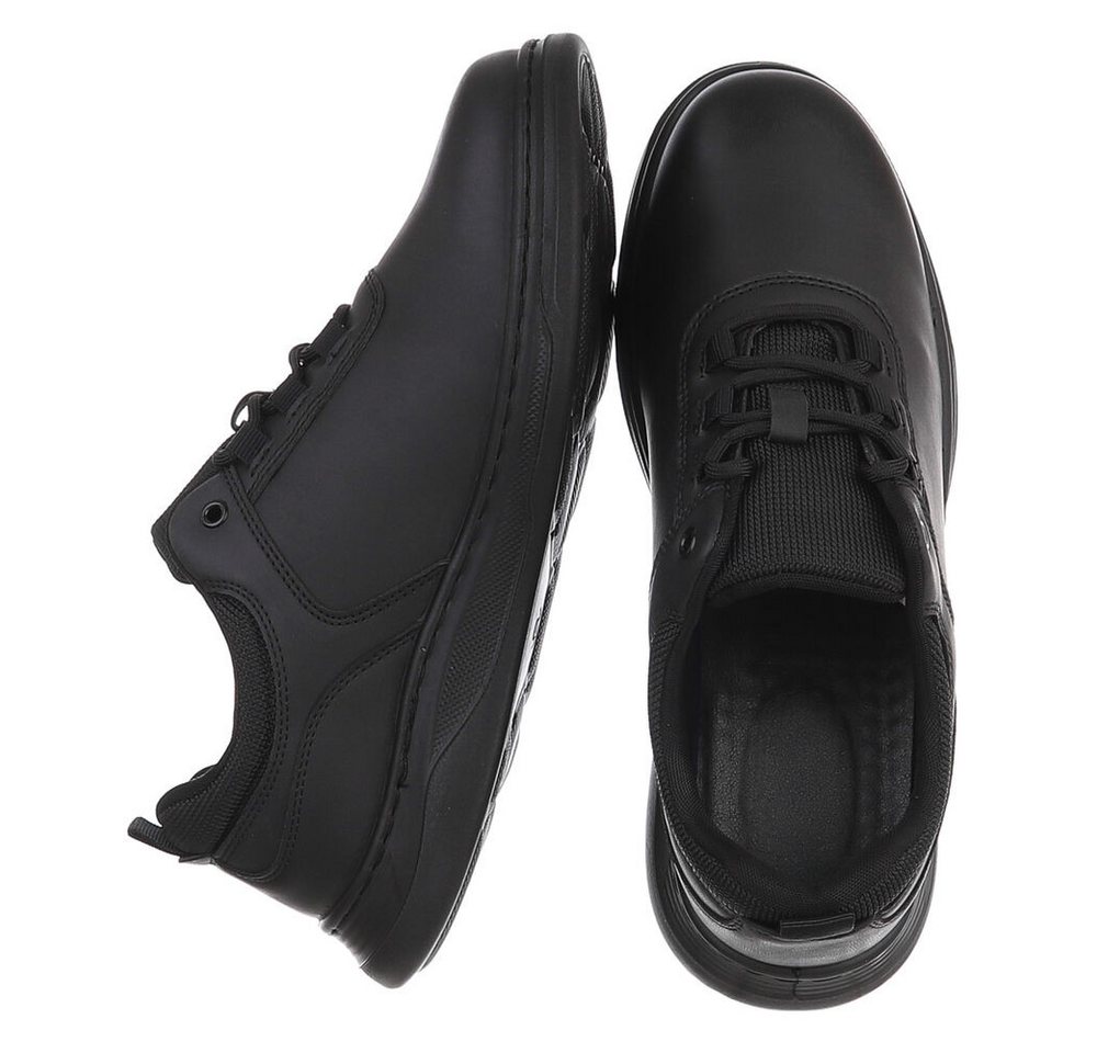 Coolwalk Herrenschnürschuh in Lederoptik, sportlich elegant Schnürschuh (92422695) Flach Schnürer in Schwarz – Bild 2 von 5