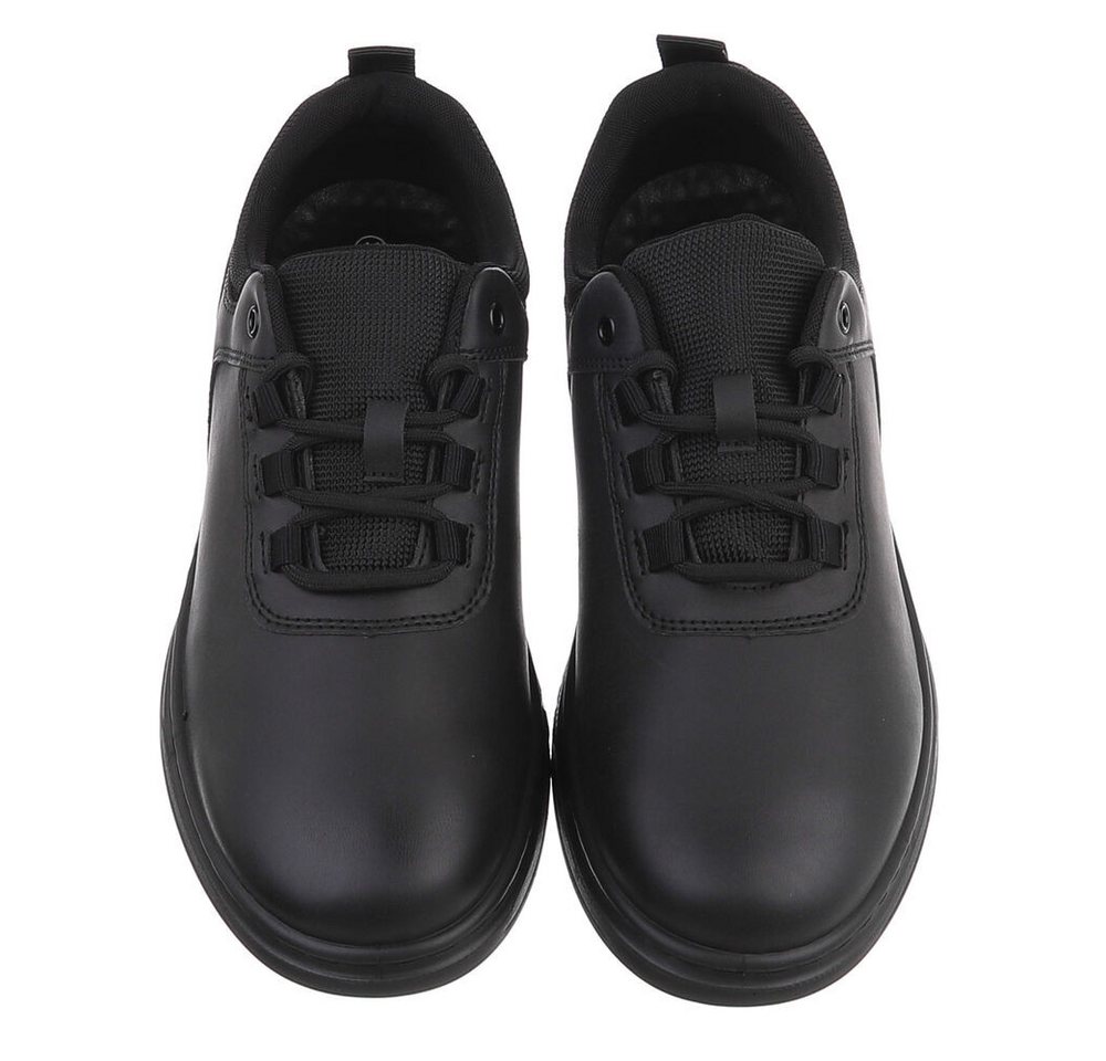 Coolwalk Herrenschnürschuh in Lederoptik, sportlich elegant Schnürschuh (92422695) Flach Schnürer in Schwarz – Bild 4 von 5