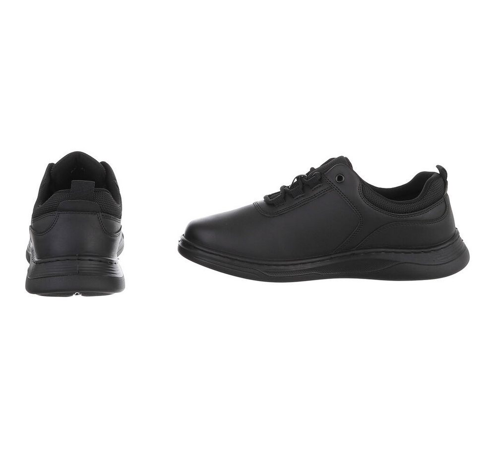 Coolwalk Herrenschnürschuh in Lederoptik, sportlich elegant Schnürschuh (92422695) Flach Schnürer in Schwarz – Bild 5 von 5