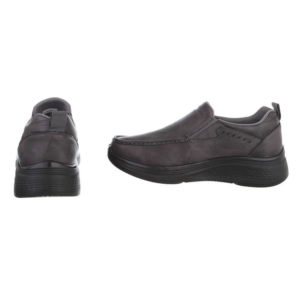 Coolwalk Herrenschuh Slip-On Komfortschuh mit Stretch-Einsatz Slipper (91563578) Flach Slipper in Dunkelgrau – Bild 5 von 5