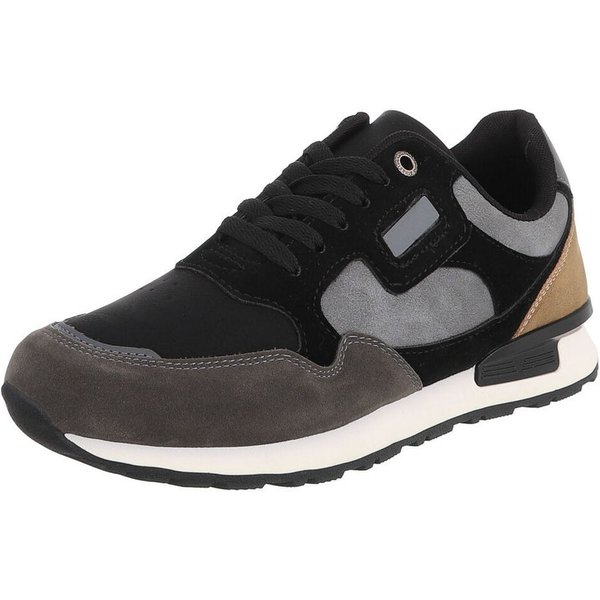 Coolwalk Herrensneaker mit Profilsohle und Schnürung Sneaker (91563880) Flach Sneakers in Schwarz