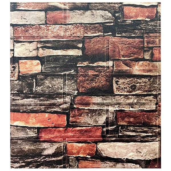 Coonoor 3D-Tapete 3D-Tapete,10 stück selbstklebende Wandpaneele 35x38 cm, (10 St), DIY Wandtapete, Geeignet für Küche, Bad, Schlafzimmer, Wohnzimmer