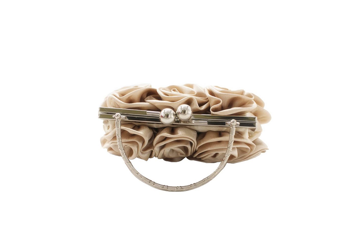 Coonoor Abendtasche Abend-Clutch für Damen, florales Satin, kleine Geldbörsen, mit abnehmbarem Riemen für Hochzeit, Party, Abschlussball – Bild 5 von 5