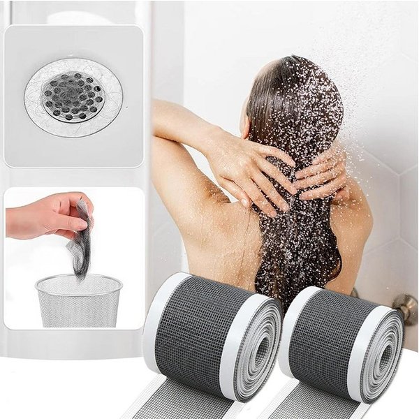 Coonoor Abflusssieb Abfluss Haarfänger Einweg,Duschabfluss Mesh Aufkleber, (Haarsieb Dusche Filter Spülsieb Aufkleber, Abflusssieb Dusche, 2-St), für Duschen Ba