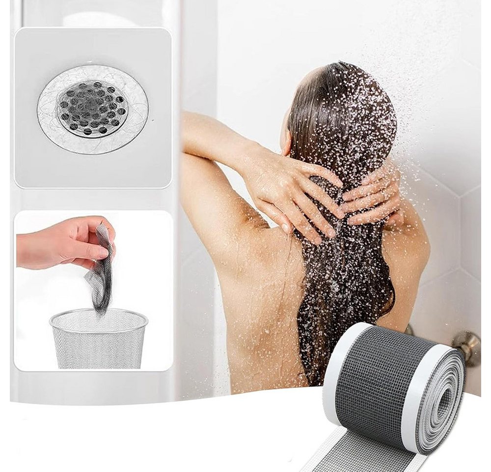Coonoor Abflusssieb Abfluss Haarfänger Einweg,Duschabfluss Mesh Aufkleber, (Haarsieb Dusche Filter Spülsieb Aufkleber, Abflusssieb Dusche, 2-St), für Duschen Ba – Bild 3 von 5