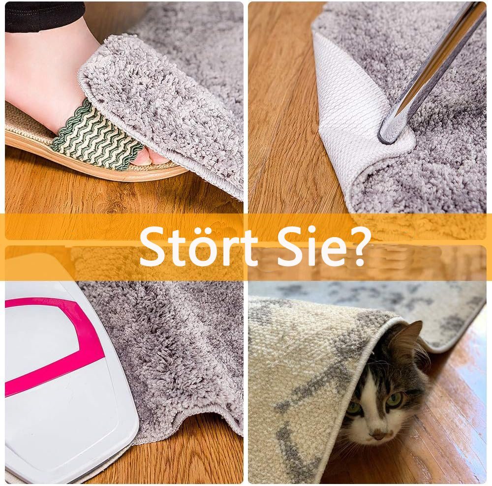 Coonoor Antirutsch Teppichunterlage Teppich Antirutschunterlage Teppich Pads Antirutschmatte, (4-St), für Parkett, Laminat, Fliesen, Kork und Vinyl geeignet – Bild 3 von 5