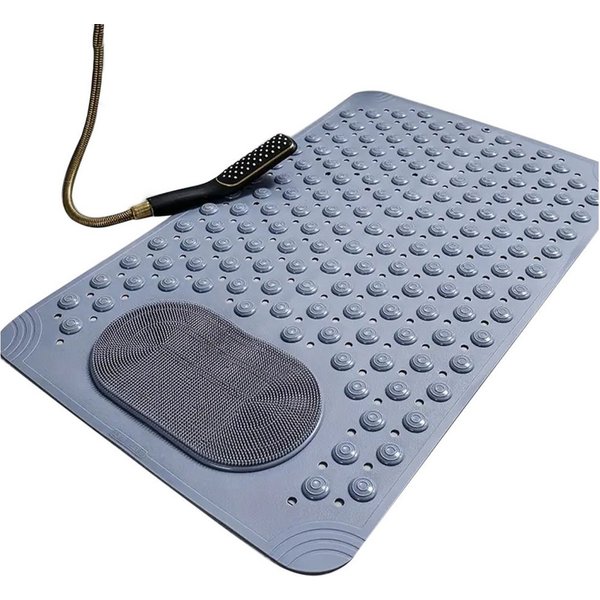 Coonoor Badematte Duschmatte rutschfest, Antirutschmatte Dusche mit Saugnäpfen, Badewannenmatte rutschfest BPA Frei, Waschbar Duschmatte