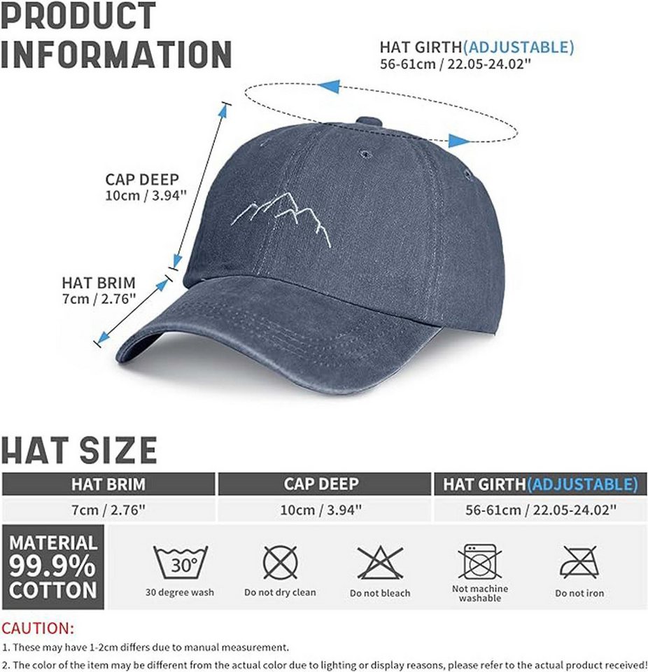 Coonoor Baseball Cap Baseballkappe Klassische Verstellbare Planit-Mütze – Bild 5 von 5