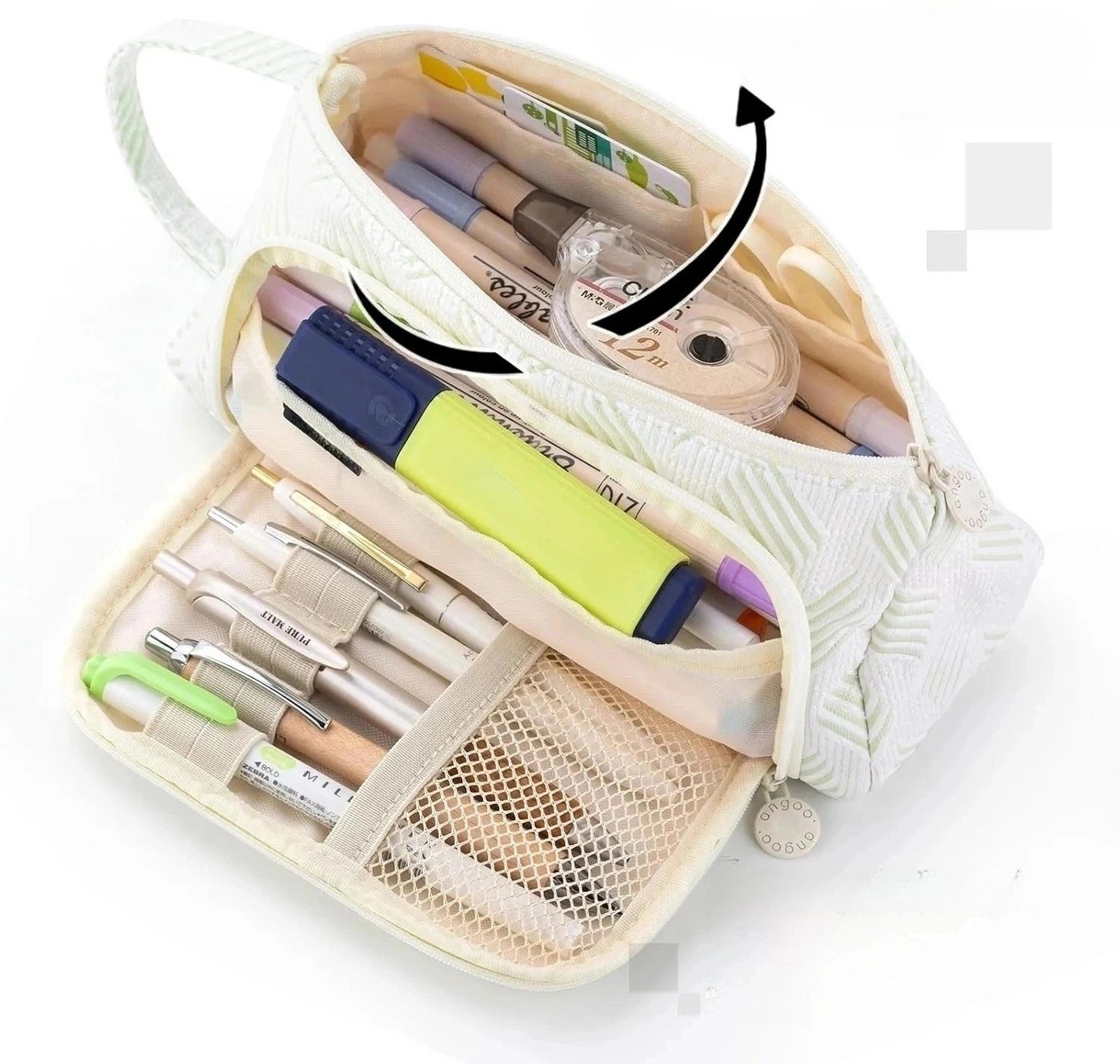 Coonoor Federmäppchen Mäppchen Federtaschen, Extra Groß Pencil Case Stifte Etui Schule, für Mädchen und Jungen – Bild 3 von 5