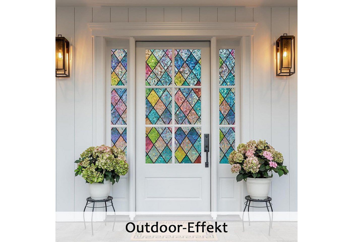 Coonoor Fensterfolie Selbsthaftend Blickdicht Sichtschutzfolie Fenster 3D Fensterfolie – Bild 4 von 5