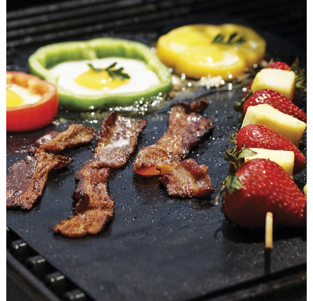Coonoor Grillplatte BBQ Grillmatte, Gasgril Backpapier Backmatten (2-St) – Bild 4 von 5