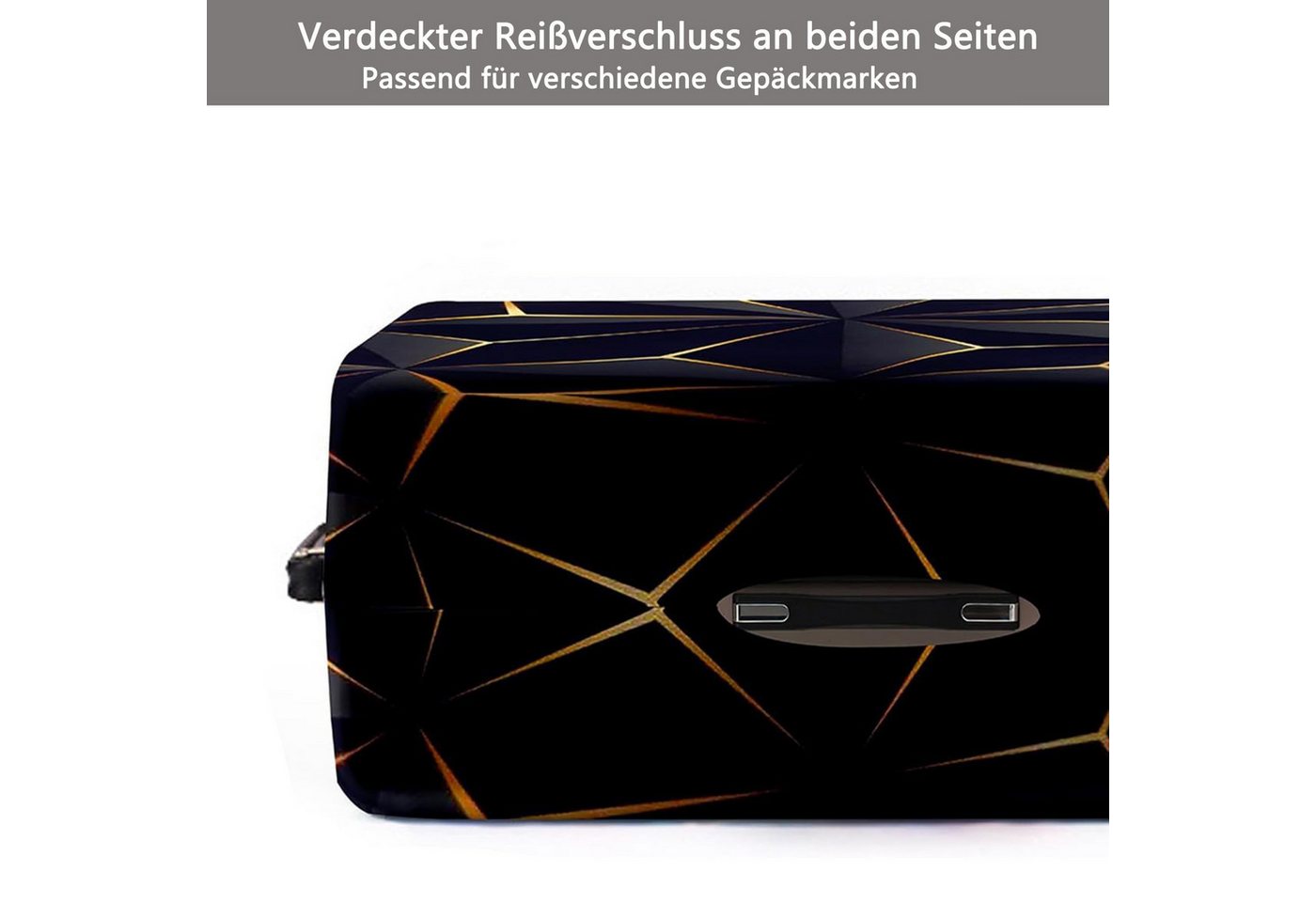 Coonoor Kofferhülle Koffer Hülle, 19-32 Zoll, Luggage Cover aus Polyester, Reisegepäck, Trolley Case Cover Protector – Bild 3 von 5