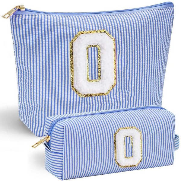 Coonoor Kosmetiktasche Groß Kosmetiktasche Set Kosmetiktaschen mit Buchstaben, Damen Mädchen Geburtstagsgeschenk für Frauen
